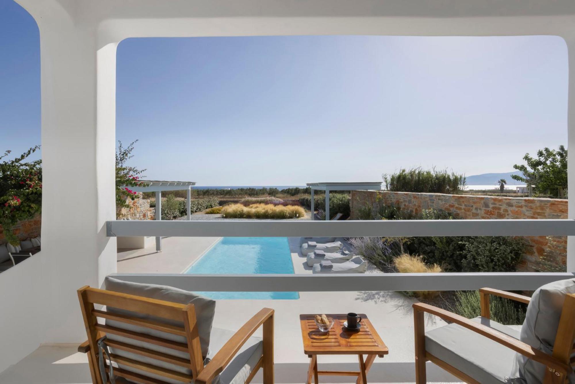 Villa Dione, Private Pool & Seaview By Naxos Dunes Kastrákion エクステリア 写真