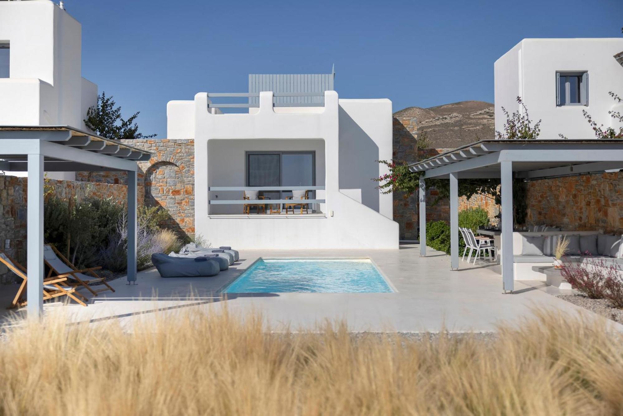 Villa Dione, Private Pool & Seaview By Naxos Dunes Kastrákion エクステリア 写真